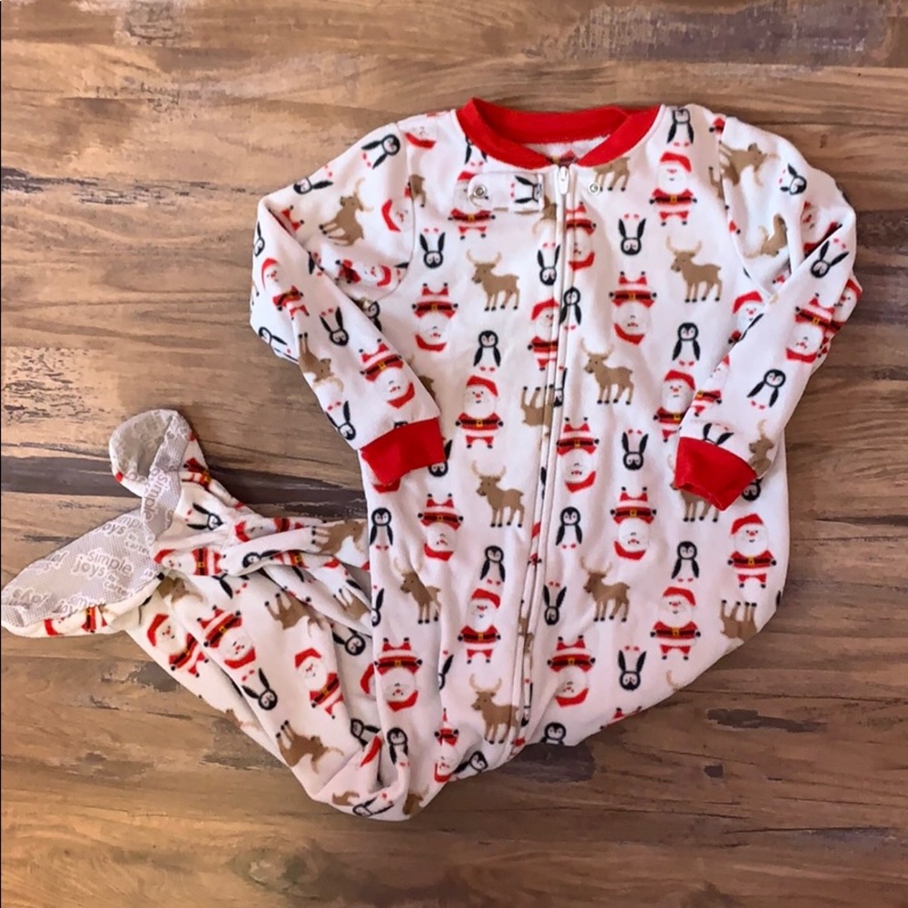 🌟5/$25🌟 Christmas footed pajamas